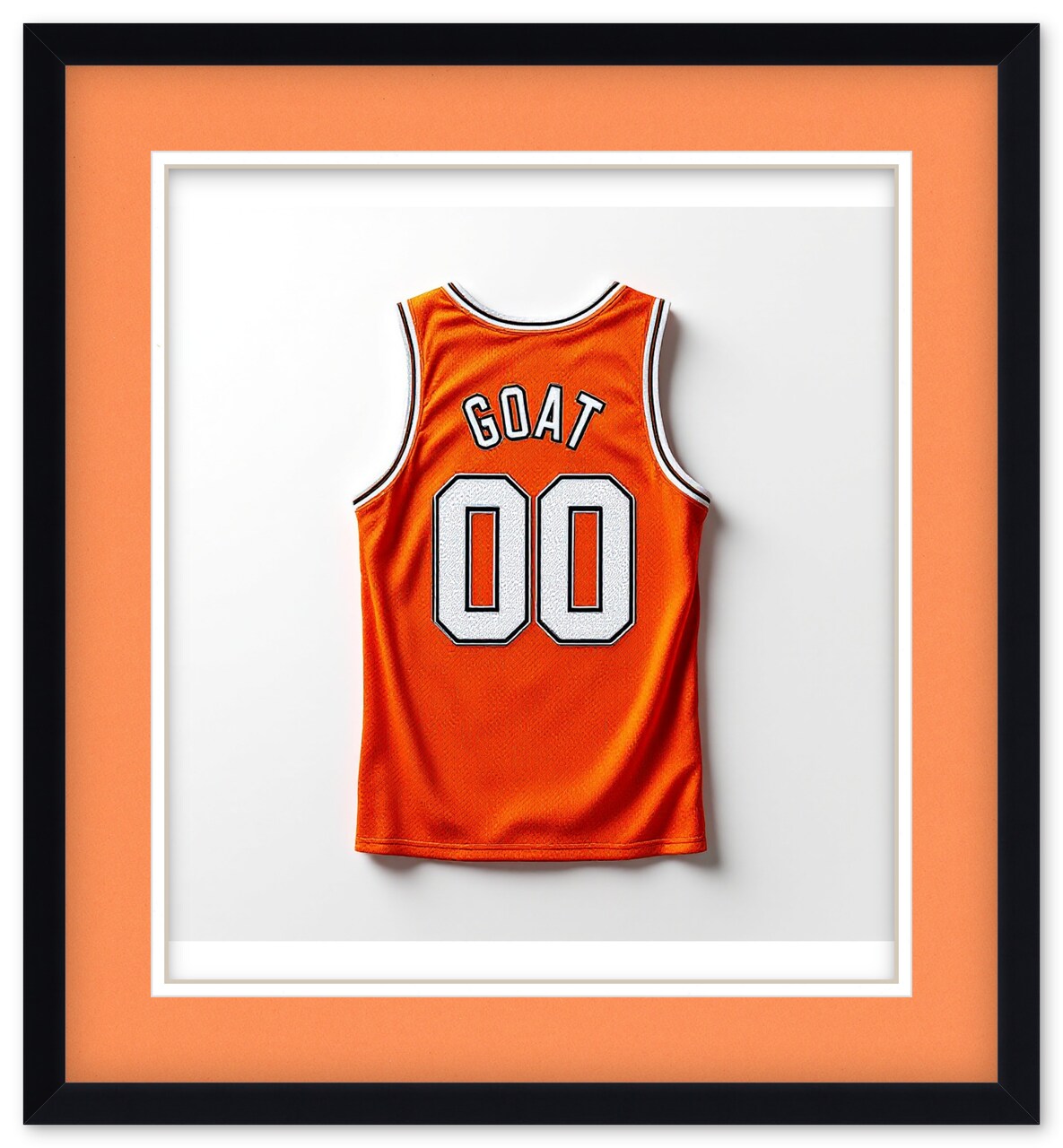 CustomPictureFrames.com Solid Wood Jersey Shadow Box Frame - Matte Black - Sizes 24x26 - Wall Display With Double Mat Made in the USA